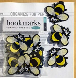 bee bookmarks – (set of 20 book markers) bulk animal bookmarks for students, kids, teens, girls & boys. ideal for reading incentives, birthday favors, reading awards and classroom prizes!