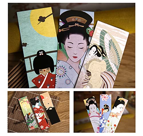 30 Pcs Vintage Japanese Style Bookmarks (Japanese Painting)