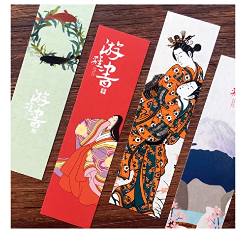 30 Pcs Vintage Japanese Style Bookmarks (Japanese Painting)