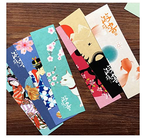 30 Pcs Vintage Japanese Style Bookmarks (Japanese Painting)