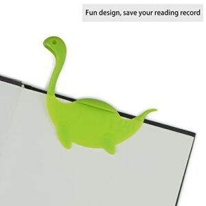SYMFLOOR Green Water Monster Bookmark - Green Pagekeeper Bookmark Unique Gifts for Readers, Women & Men, Book Markers - Pretty Bookmarks Lightweight Plastic Manga Bookmark for Girls, Boys, Kids