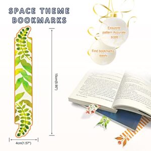 Wocoxo Natural Style Paper Bookmarks, 30 Pcs Page Marks Perfect for Any Book, Practical Students Reading Office Stationery Supplies (Plants)