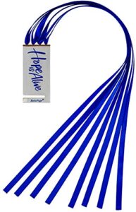 the patented xactopage multi page marker featuring 8 satin ribbons (royal blue)
