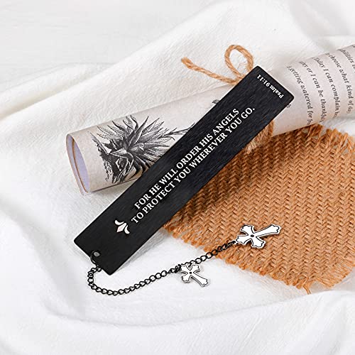 Holy Bible Bookmarks with Cross Chain for Christian Religious Easter Gifts for Kids Bookmarks for Book Lovers Women Men Bible Verses Book Marks for Kids Teen Friends Birthday Christmas Catholic Gifts