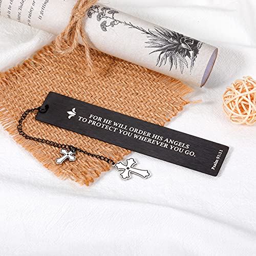 Holy Bible Bookmarks with Cross Chain for Christian Religious Easter Gifts for Kids Bookmarks for Book Lovers Women Men Bible Verses Book Marks for Kids Teen Friends Birthday Christmas Catholic Gifts