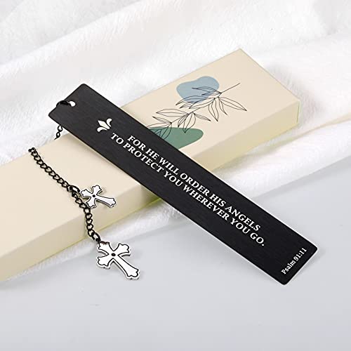 Holy Bible Bookmarks with Cross Chain for Christian Religious Easter Gifts for Kids Bookmarks for Book Lovers Women Men Bible Verses Book Marks for Kids Teen Friends Birthday Christmas Catholic Gifts