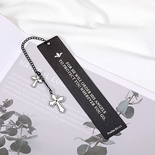 Holy Bible Bookmarks with Cross Chain for Christian Religious Easter Gifts for Kids Bookmarks for Book Lovers Women Men Bible Verses Book Marks for Kids Teen Friends Birthday Christmas Catholic Gifts