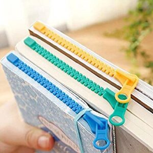 Katartizo Cute Zipper Funny Bookmarks for Book Lovers, Cool Lovely Bookmakers for Women/Men/Kids (Green)