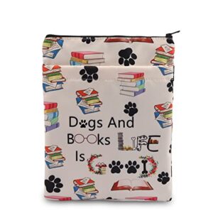 dog book sleeve book lover gift dog owner gift bookworm book protector book nerd gift pet dog mom book covers