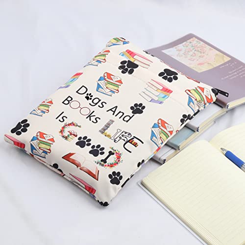 Dog Book Sleeve Book Lover Gift Dog Owner Gift Bookworm Book Protector Book Nerd Gift Pet Dog Mom Book Covers