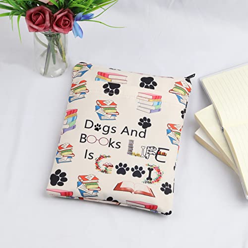 Dog Book Sleeve Book Lover Gift Dog Owner Gift Bookworm Book Protector Book Nerd Gift Pet Dog Mom Book Covers