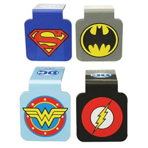 ata-boy justice league bookmark, logo magnetic bookmarks (4 set) dc comics gifts & merchandise…