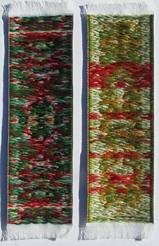 Oriental Carpet Rug Bookmarks #2 (Set of 4) Beautiful, Elegant, Woven Cloth Bookmarks! Oriental Carpet Rug Bookmarks - Beautiful, Elegant, Woven Cloth Bookmarks! Best Gift