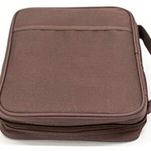 Brown Eagles Reinforced Polyester Bible Cover Case with Handle, X-Large