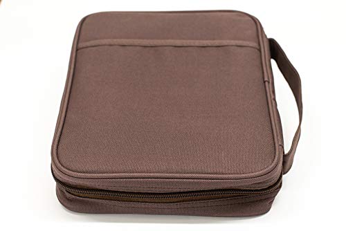 Brown Eagles Reinforced Polyester Bible Cover Case with Handle, X-Large