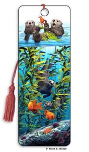 3d sea otter bookmark featuring the artwork of royce b mcclure – by artgame