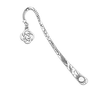 bobauna scottish thistle bookmark sassenach themed jewelry scotland gift for outlander fans (knot bookmark)