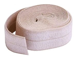 by annie 3/4in x 2yd natural fold-over elastic