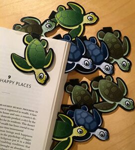 turtle bulk bookmarks (set of 10) animal bookmarkers for kids girls boys teens. perfect for gifts, student incentives, birthday party favors, reading incentives, awards and promotions!