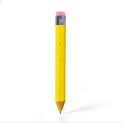 New Pen Bookmark with Refills | Erasable Ballpoint Gel Pen and Bookmark 3-in-1 | Ink Novelty Pen with Eraser | Page Marker | Book Marker | Page Holder Clip | Gift for Reader and Writer (Yellow)