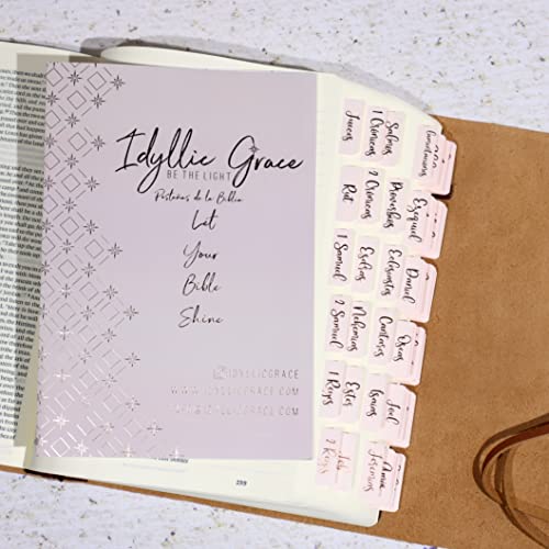 Idyllic Grace - Spanish Bible Tabs - Be The Light - Bible Journaling - Spanish Directions - Catholic