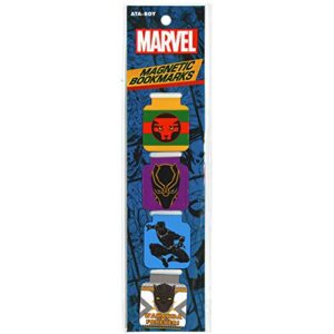 Ata-Boy Black Panther Bookmark, Marvel Magnetic Bookmarks (4 Set) Black Panther Assort Gifts & Merchandise…