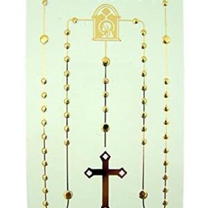 Pocket Rosary Card 3 1/4 Inch (Set of 3)