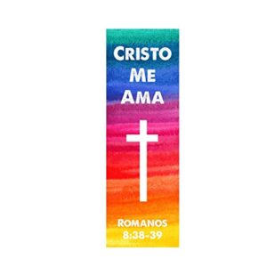 cristo me ama jesus loves me spanish christian bookmarks for kids churches missionaries sunday school (100 count)