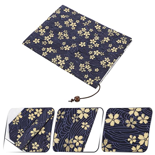 Tofficu Book Sleeve Cover with Flower Pattern Washable Book Protector Fabric Paperback Cover Novel Padded Case