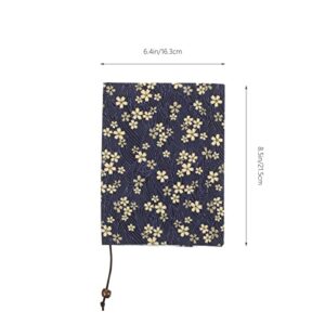 Tofficu Book Sleeve Cover with Flower Pattern Washable Book Protector Fabric Paperback Cover Novel Padded Case