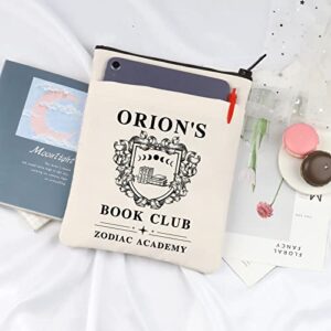 Book Lover Gift Book Club Gift ORION'S Book Club Zodiac Academy Book Sleeve for Fantasy Book Lover Gift (ORION'S Book Club)