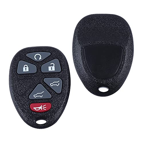 Car Keyless Entry Key Fob Replacement for 2007-2014 Escalade ESV/GMC Yukon/Chevy Suburban Tahoe Remote Control OUC60221, OUC60270 (2 Pack)