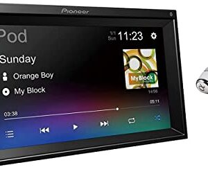 Pioneer 6.2" VGA Touchscreen WebLink Double DIN, Bluetooth USB MP3 Aux Input, in-Dash Multi-Color Illumination Digital Media Receiver/Free Alphasonik Earbuds