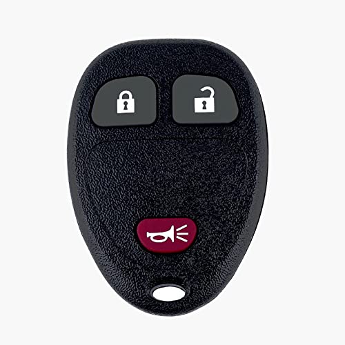 Remote Key Fob Control Replacement for Chevy Suburban Silverado Avalanche Traverse Tahoe Equinox Express, GMC Yukon Sierra Savana Acadia Enclave (OUC60270, OUC60221) 3btn 2 Pack