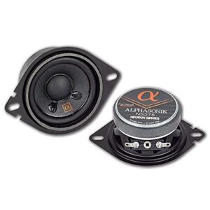 alphasonik 1 pair of ns275 neuron series 2.75″ (180 watts max for the pair) 90 watts max per speaker full-range car audio speaker with paper cone