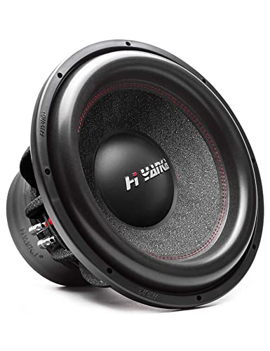 H YANKA 10 Inch Subwoofer - 10 Inch Paper Cone Subwoofer Car Audio, Black Steel Basket, Dual Voice Coil 2 Ohm Impedance 10 subwoofer, 1200W MAX Power 10 inch Competition Subwoofer