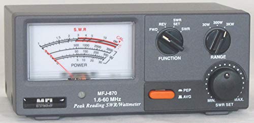 MFJ-870 SWR meter, 1.8-60MHz, 30/300/3000W