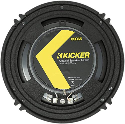 KICKER CS Series CSC65 6.5 Inch Car Audio Speaker with Woofers (2 Pairs)