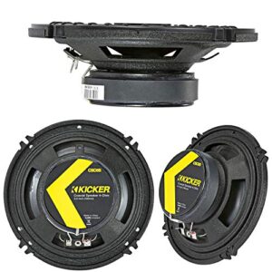 KICKER CS Series CSC65 6.5 Inch Car Audio Speaker with Woofers (2 Pairs)