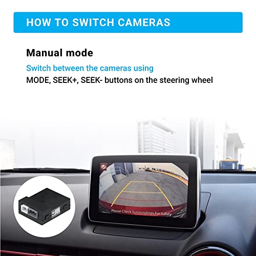 RFCC TTG2 Car Camera Control Switch System for Toyota Touch 2/Entune Front View Camera Adapter