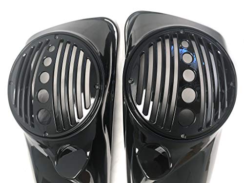 Mutazu 8" Speaker Lids w/Tweeter Port for Harley 2014 up Touring Models