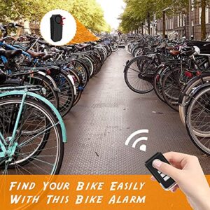 Bike Alarm with Remote 2 Pack, Loud 113dB Wireless Anti-Theft Vibration Motorcycle Bicycle Alarm IP55 Waterproof Super Vehicle Security Vibration Motion Sensor Alarm System