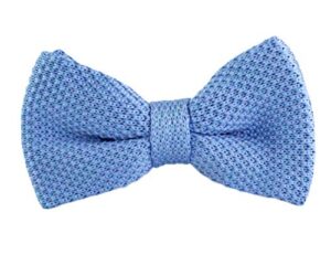 andongnywell knit bow tie mens vintage adjustable pre tied knitted woven bowtie stripes pre-tied knit bow tie (blue,one size)