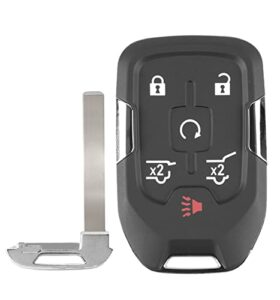 self-programmable replacement for proximity smart key fob for 2015 2016 2017 2018 2019 2020 chevy suburban tahoe gmc yukon (fcc:hyq1aa) 1 pcs