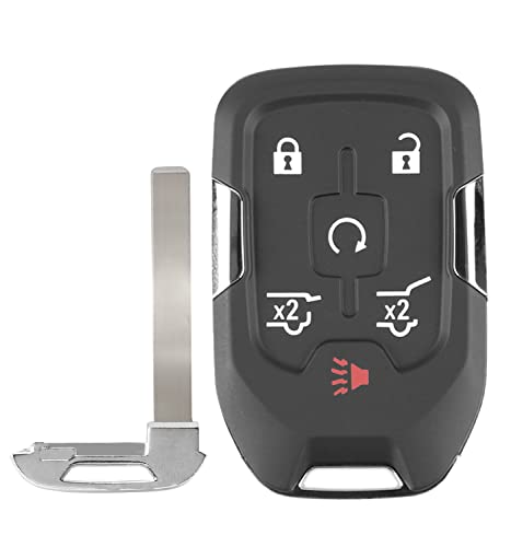 Self-Programmable Replacement for Proximity Smart Key Fob for 2015 2016 2017 2018 2019 2020 Chevy Suburban Tahoe GMC Yukon (FCC:HYQ1AA) 1 pcs