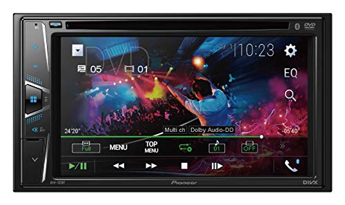 Pioneer AVH-120BT 6.2 Inch Double Din DVD/MP3/CD Player with Touchscreen Bluetooth.