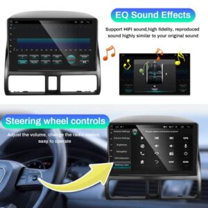 for Honda CRV 2002-2006 Android Car Stereo Support Wireless Carplay Android Auto with 9” Capactive Touchscreen 2+32G HiFi Autoradio WiFi GPS Navigation Backup Camera Multimedia Player Car Radio