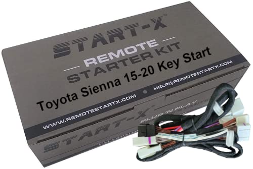 Start-X Remote Starter for Toyota Sienna 2015-2020 Key Start || 3X Lock to Remote Start || 2015 2016 2017 2018 2019 2020