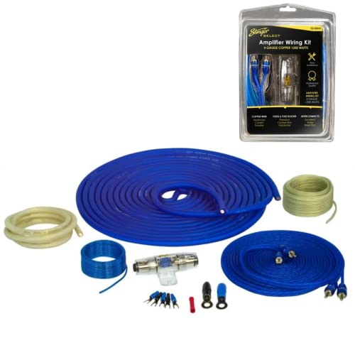 Stinger SS1200XS 4-Gauge Mini-ANL Amp Installation Kit