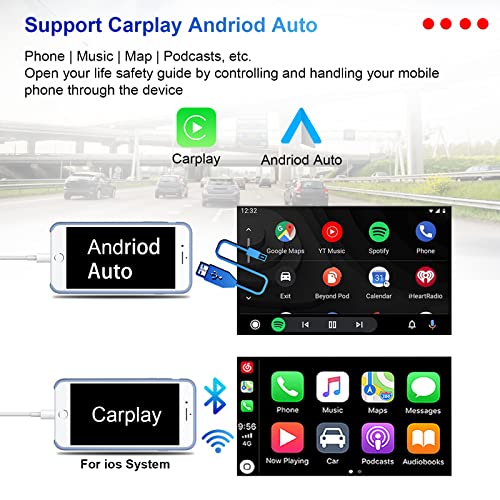 Android 11 Car Radio Stereo for Mercedes-Benz GL ML Class W164 X164 ML350 ML450 ML500 GL320 GL450 Octa Core 4GB RAM 64GB ROM IPS Multi-Touch Screen Double Din Wireless CarPlay